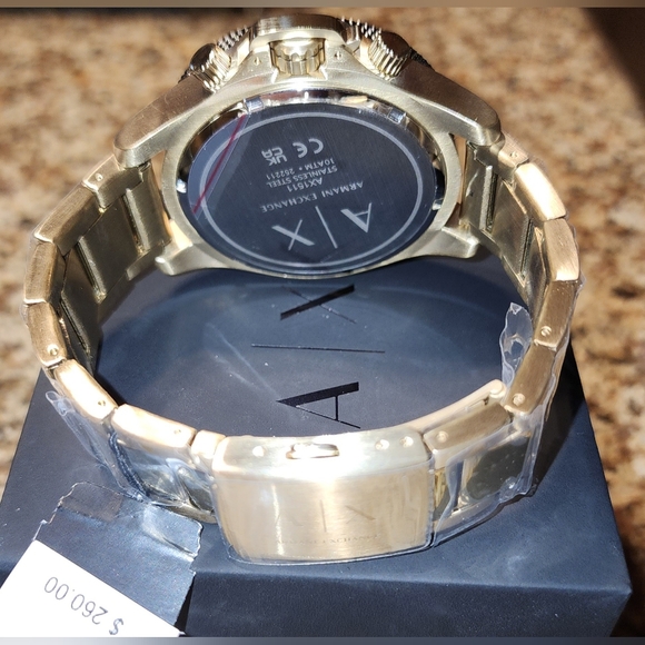 Armani Exchange Chronograph Gold-Tone Stainless Steel Watch - Picture 6 of 10